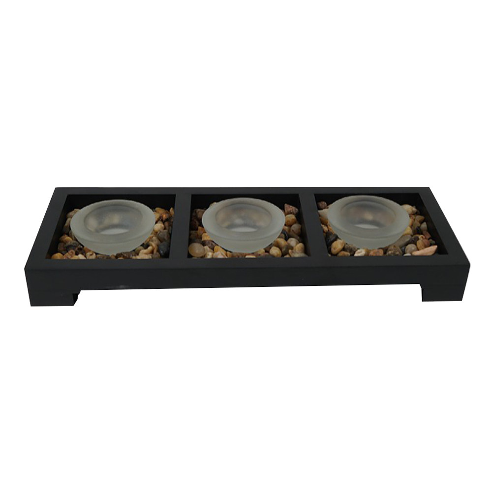Coffee And Tea Glass - 1 ensemble de porte-bougies en verre,