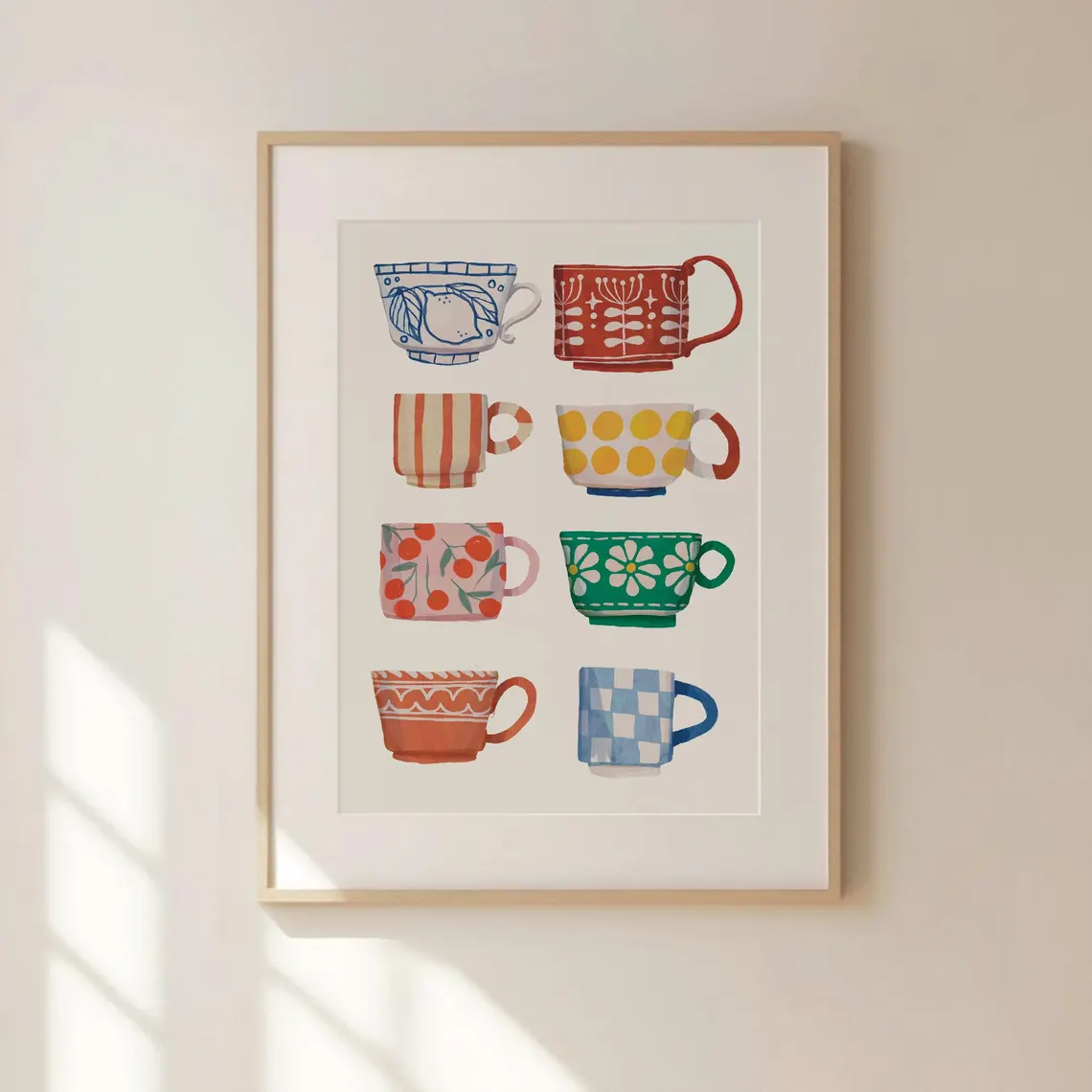 Coffee Tea Mugs - Impression de tasse à thé, affiche
