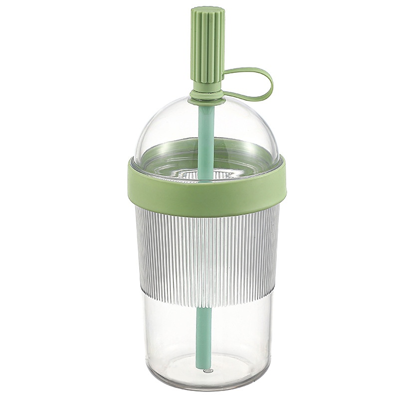 Coffee Jelly Tea - Gobelet portable avec paille pour eau,