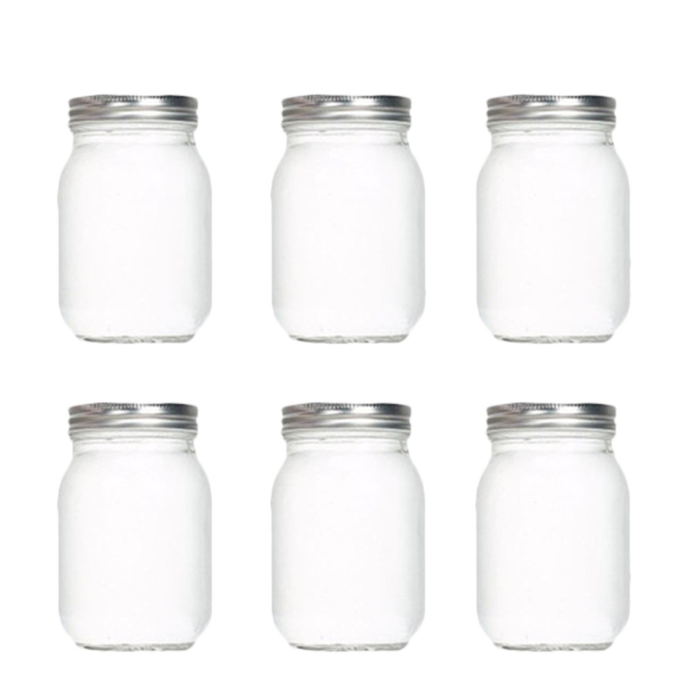 Coffee And Tea Glass - 6 pots en verre ronds transparents