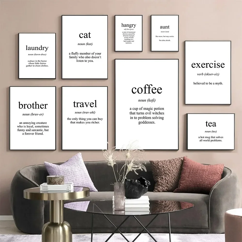 Coffee Tea Meaning - Tableau sur toile inspirant sur le