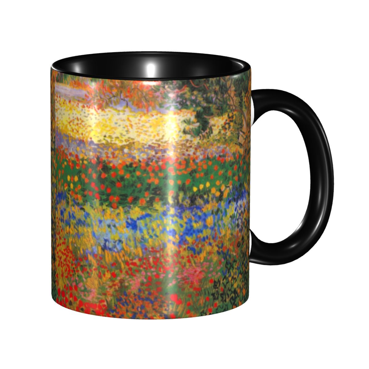 Coffee Tea Van - Peinture de jardin de fleurs personnalisée