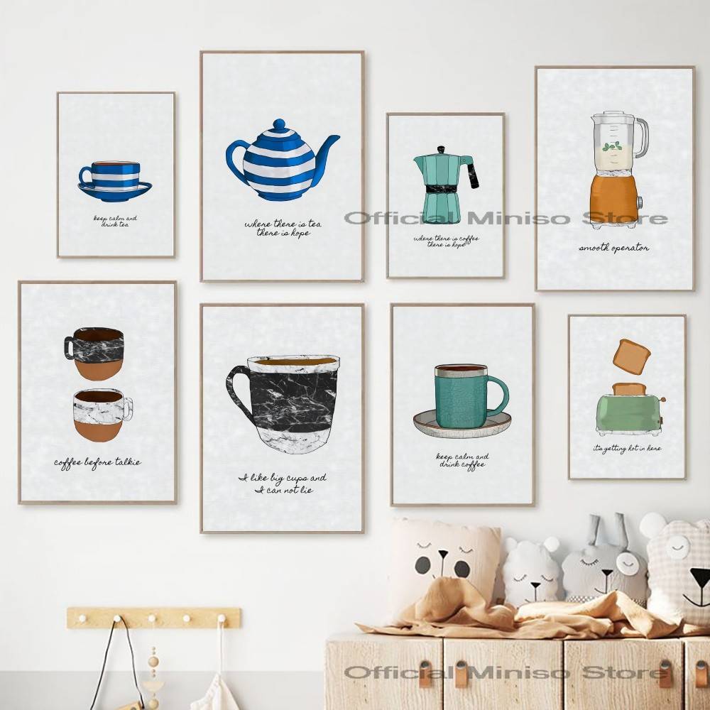 Affiche d'art mural sur le thè - Wallpaper Coffee And Tea avis et prix