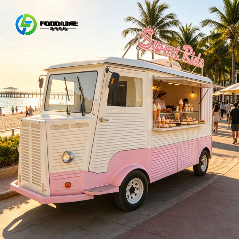 Food Truck Rose Personnalisé e - Coffee Tea Van avis et prix