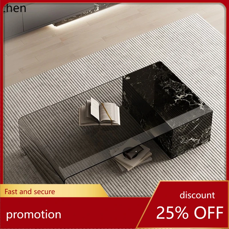 Table basse italienne minimali - Coffee And Tea Glass avis et prix