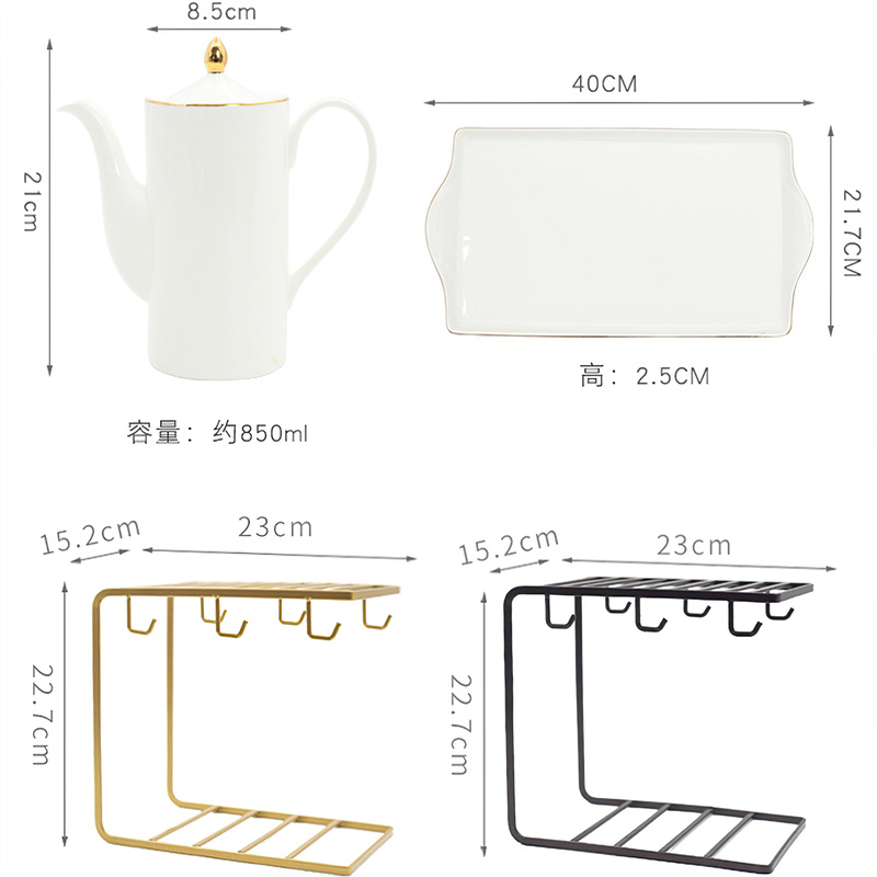 Théière en céramique blanche P - Tea Coffee Pot Set avis et prix