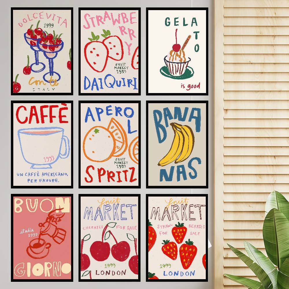 Affiches Vintage classiques ab - Wallpaper Coffee And Tea avis et prix