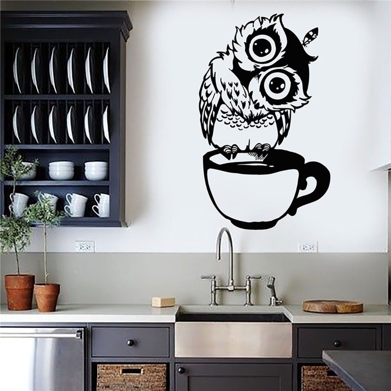 Autocollant mural amusant en f - Wallpaper Coffee And Tea avis et prix