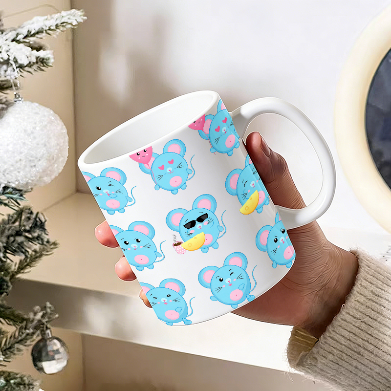 Tasse en céramique avec motif  - Coffee Tea Emoji avis et prix