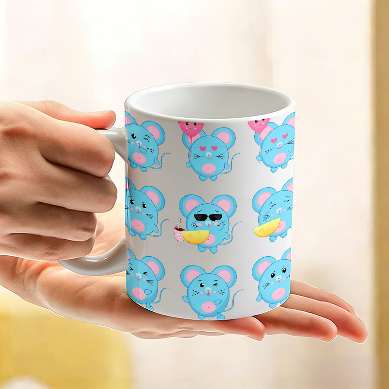 Tasse en céramique avec motif  - Coffee Tea Emoji avis et prix