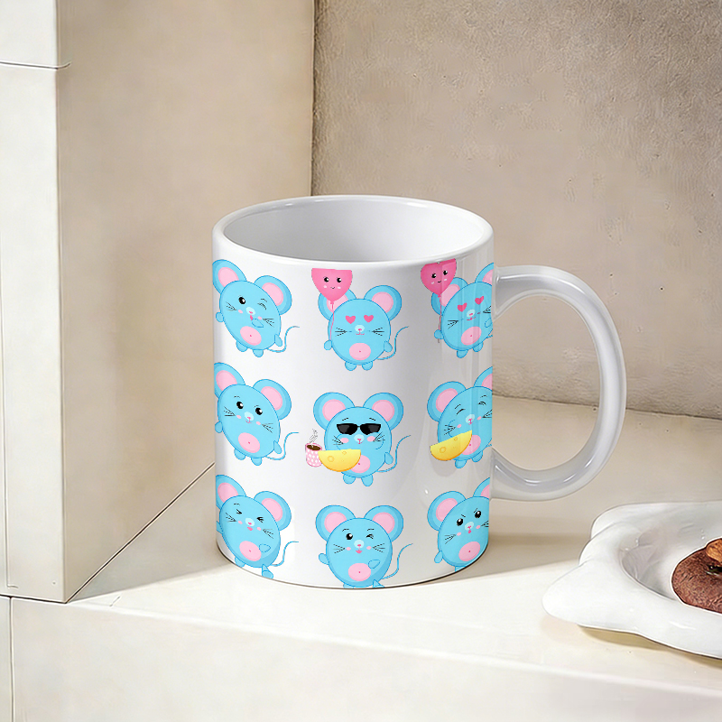 Tasse en céramique avec motif  - Coffee Tea Emoji avis et prix