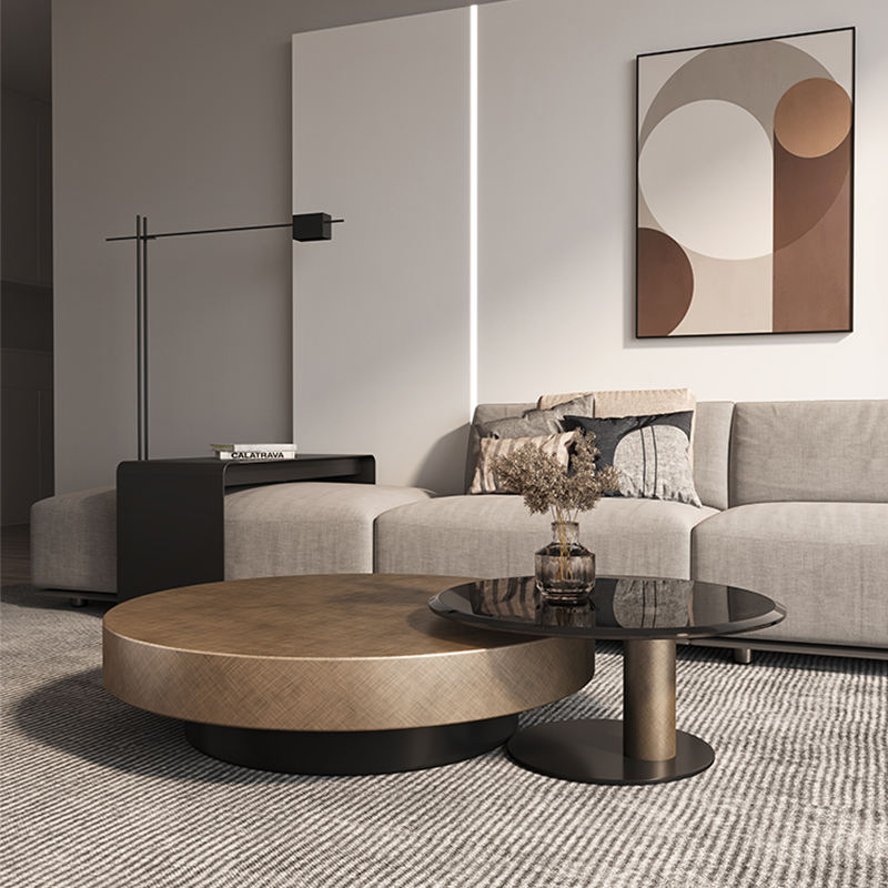 Tables basses modernes rondes  - Coffee And Tea Glass avis et prix