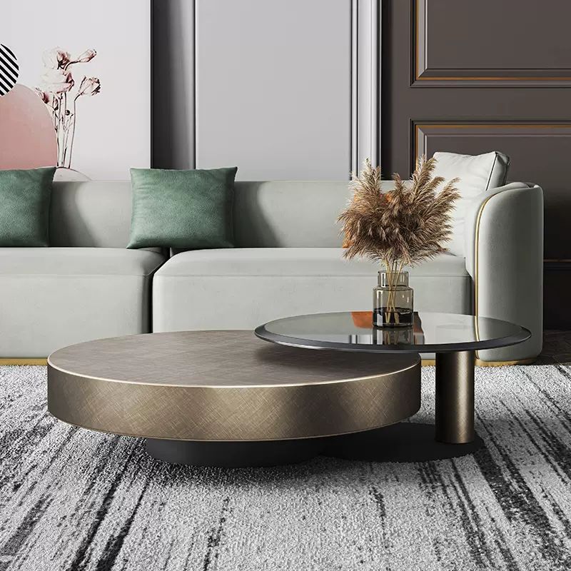 Tables basses modernes rondes  - Coffee And Tea Glass avis et prix
