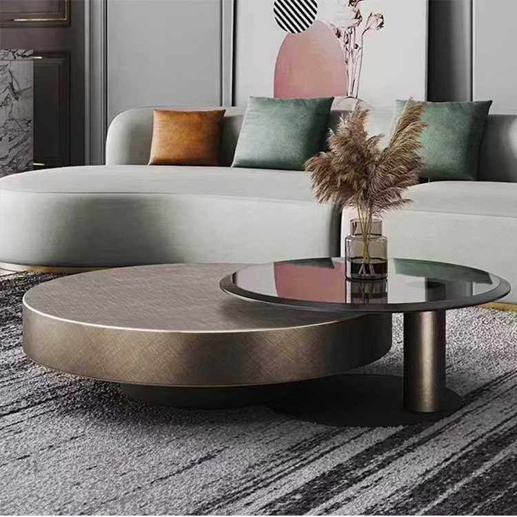Tables basses modernes rondes  - Coffee And Tea Glass avis et prix