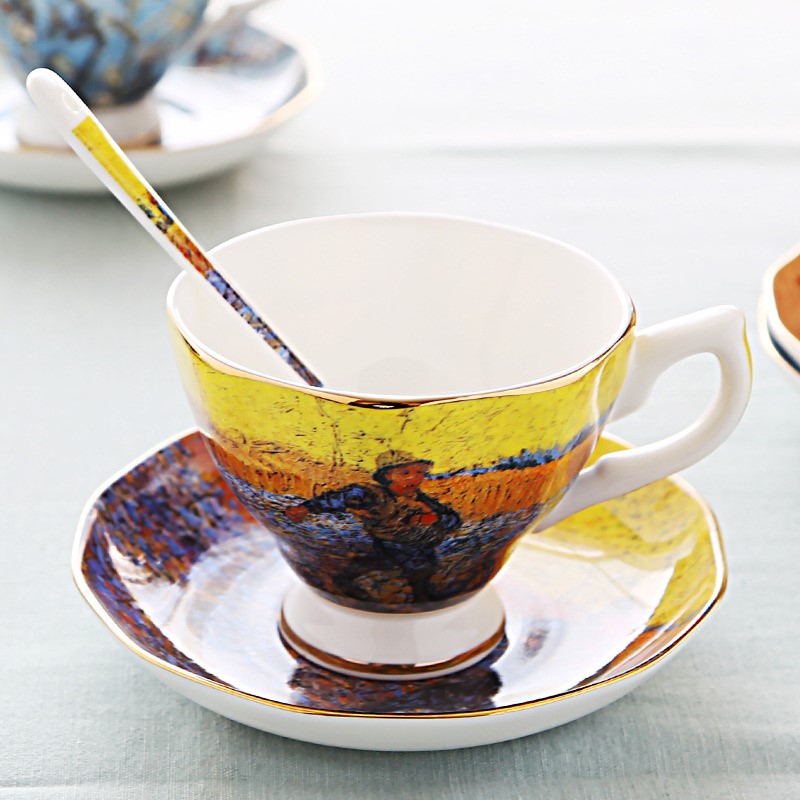 Tasses à café, soucoupe, cuill - Coffee Tea Van avis et prix