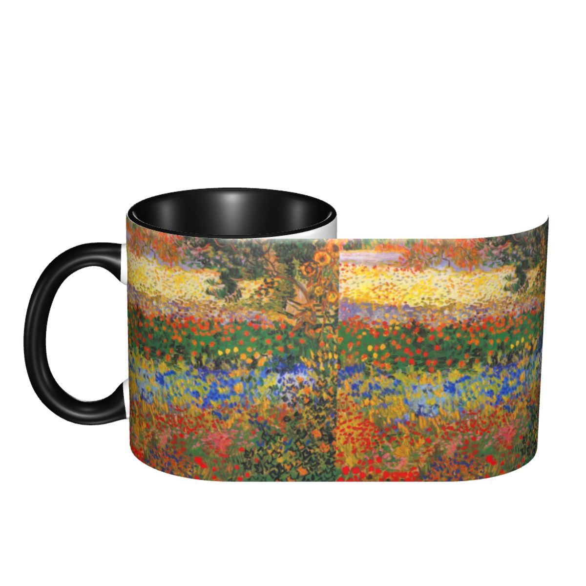 Peinture de jardin de fleurs p - Coffee Tea Van avis et prix