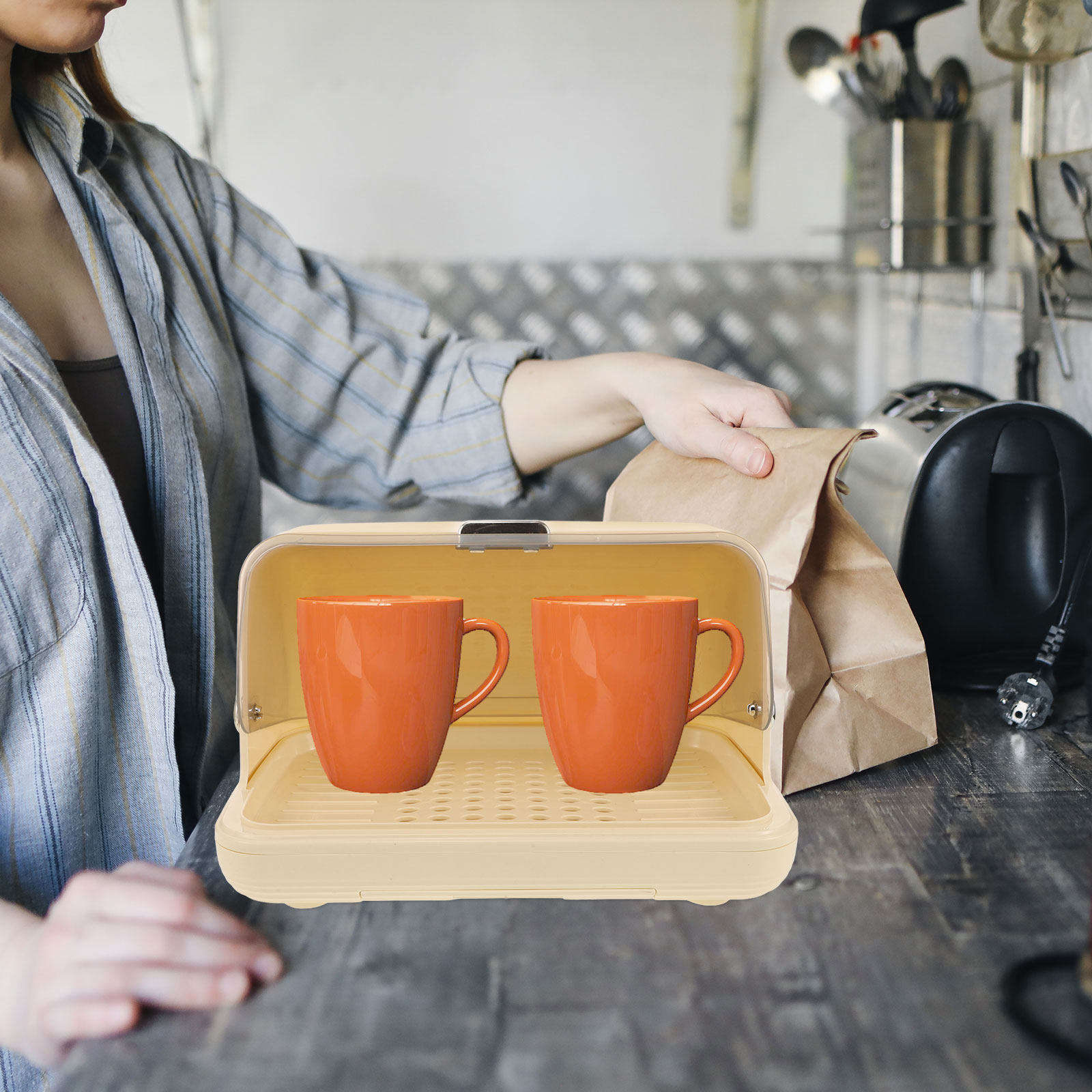 Boîte de rangement pour tasses - Coffee And Tea Glass avis et prix